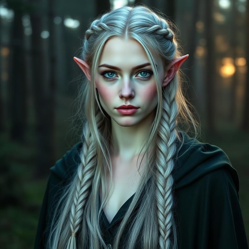 Portrait of Aria — Elven ranger from a forbidden forest.