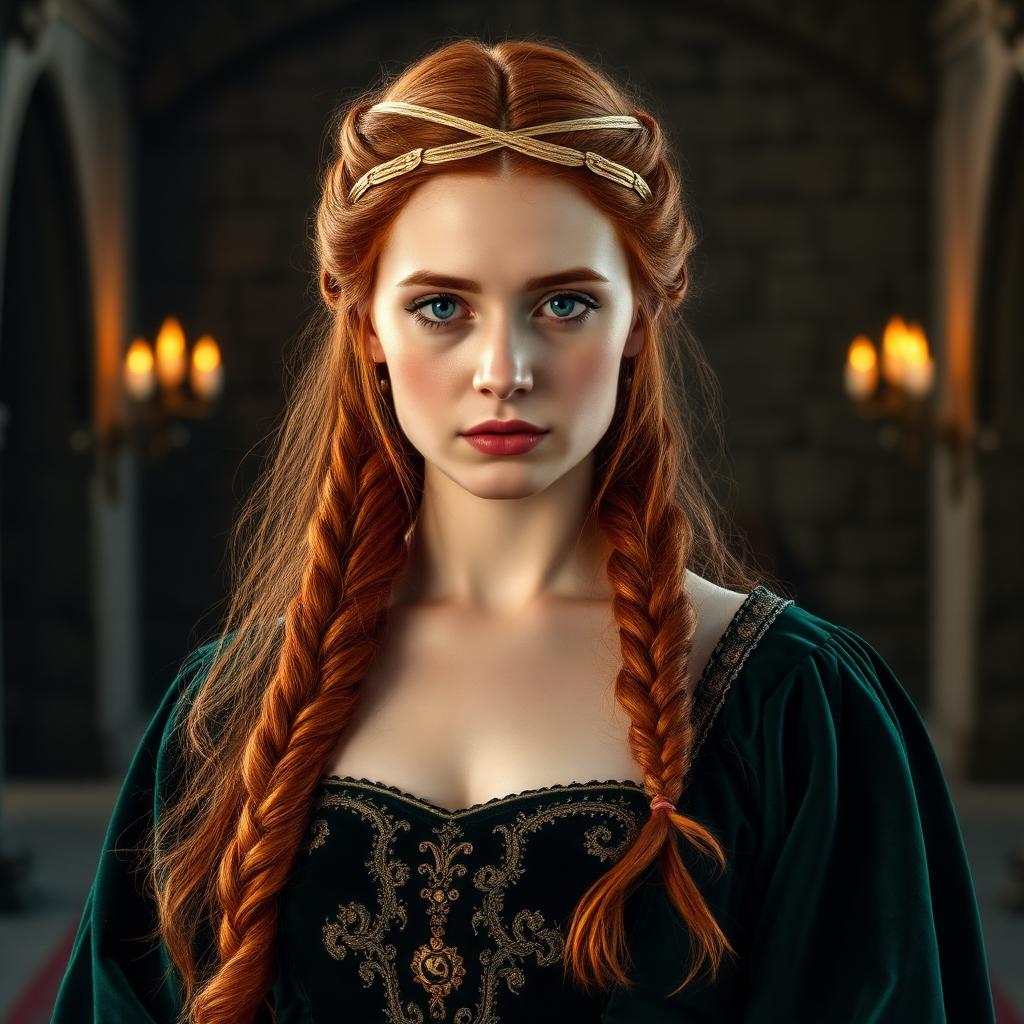 Portrait of Queen Isolde — Medieval queen of the realm of Aeloria.