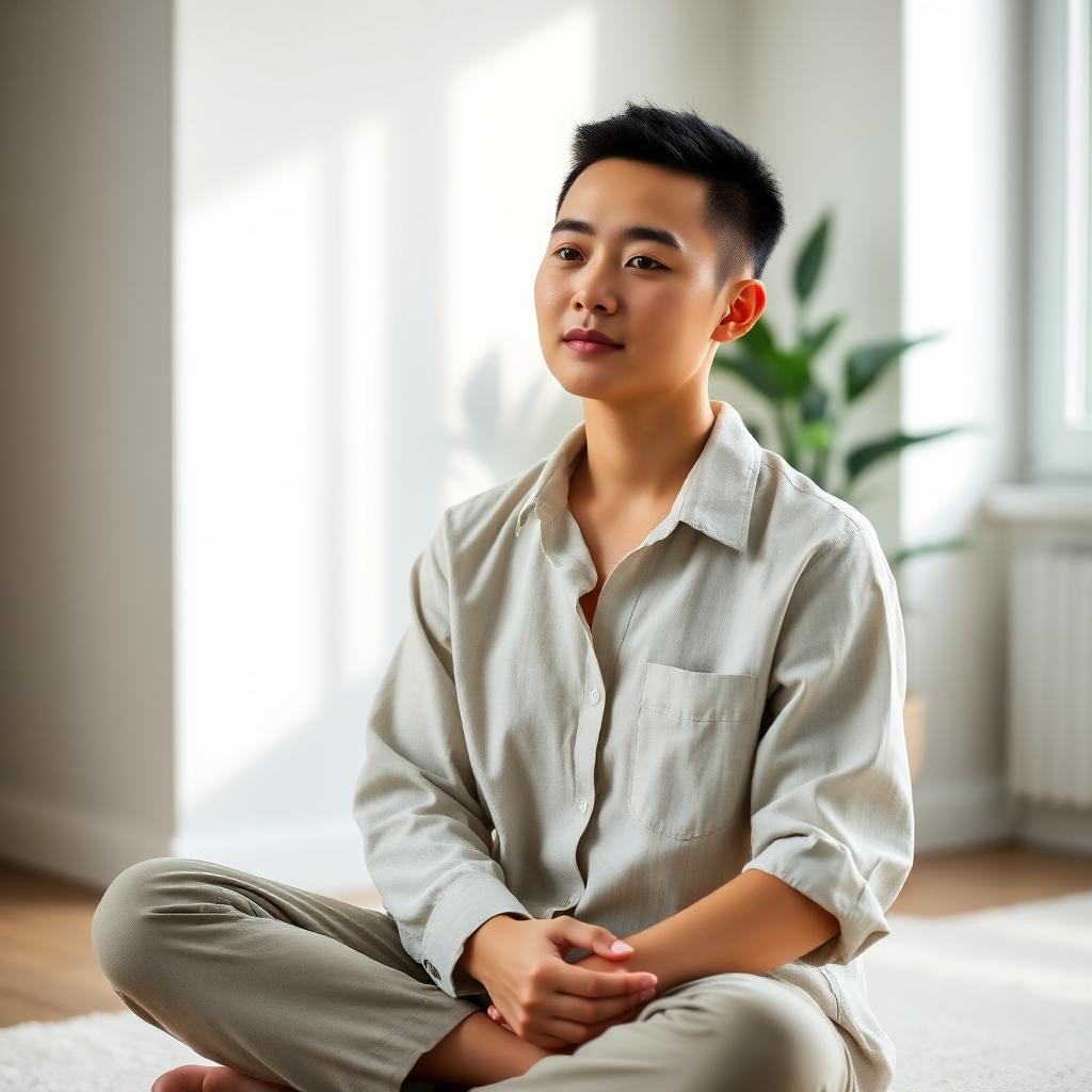 Portrait of Kai — Mindfulness guide who brings you back to now.
