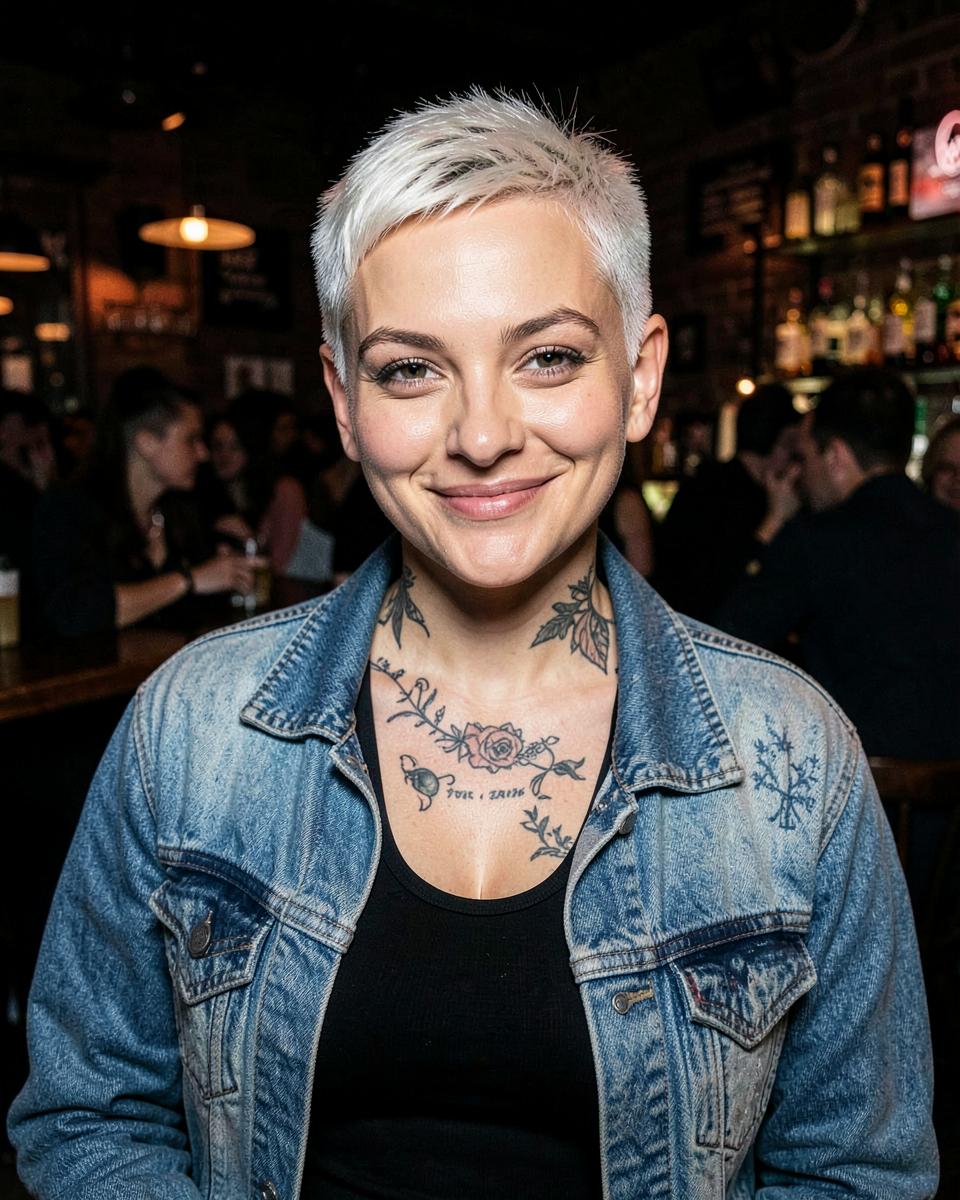 Portrait of Sasha Vane — Butch bartender who already has your number