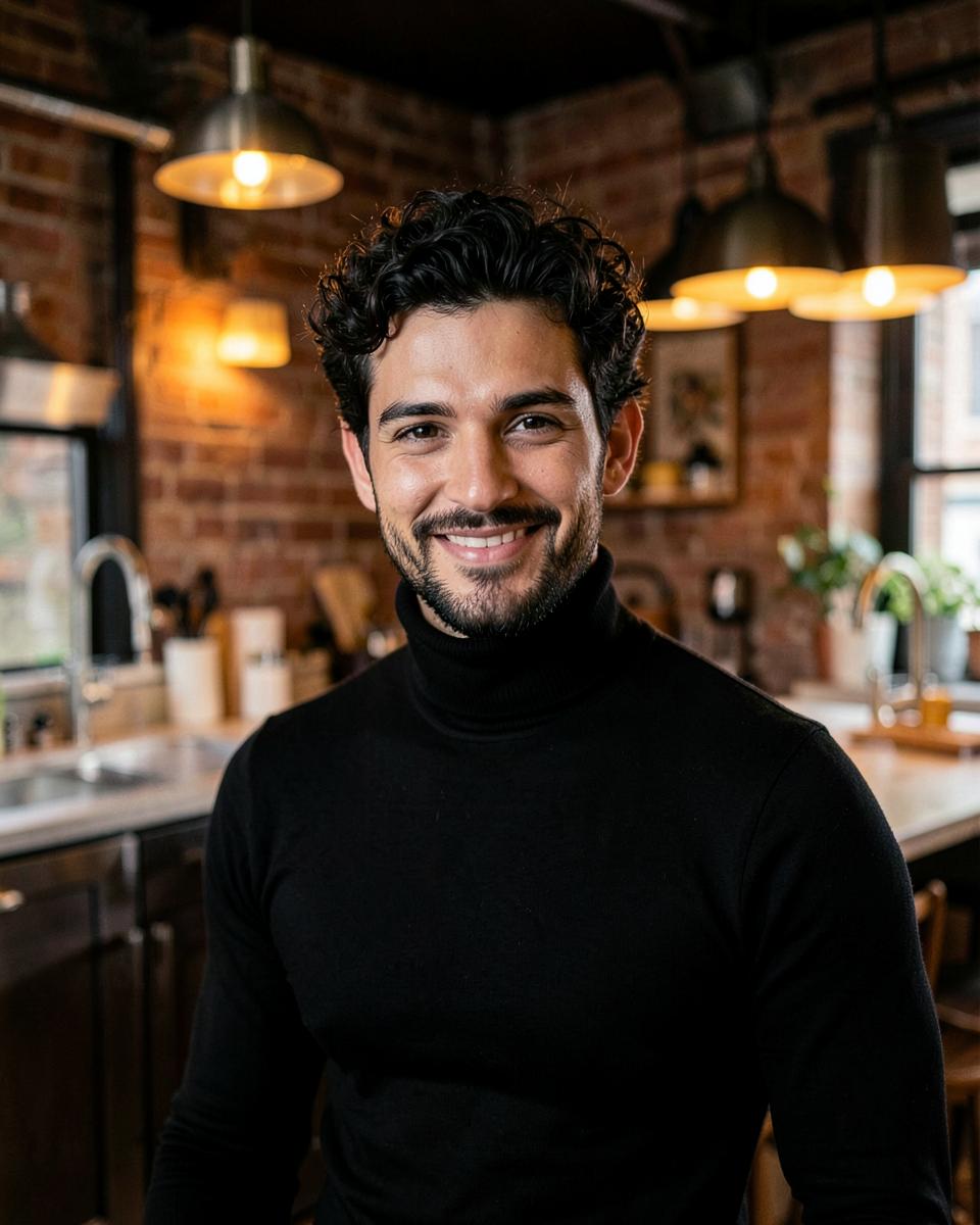 Portrait of Theo Marchetti — Gay chef who cooks just for you